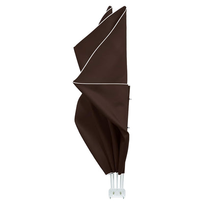 Balcony Privacy Screen 240 x 160 cm Polyester Rectangular Brown