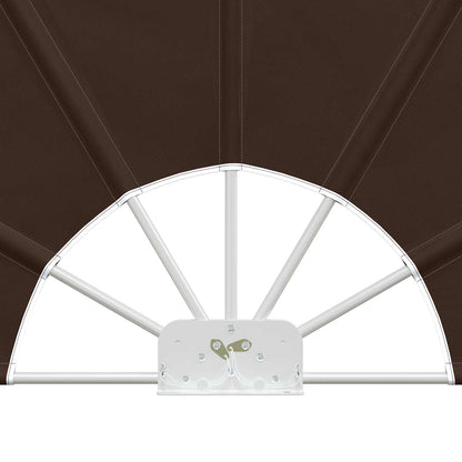 Balcony Privacy Screen Ø 320 cm Polyester Brown