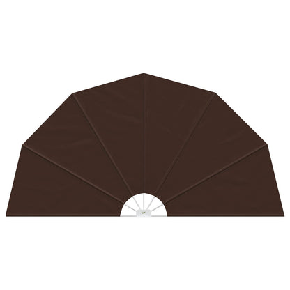 Balcony Privacy Screen Ø 320 cm Polyester Brown