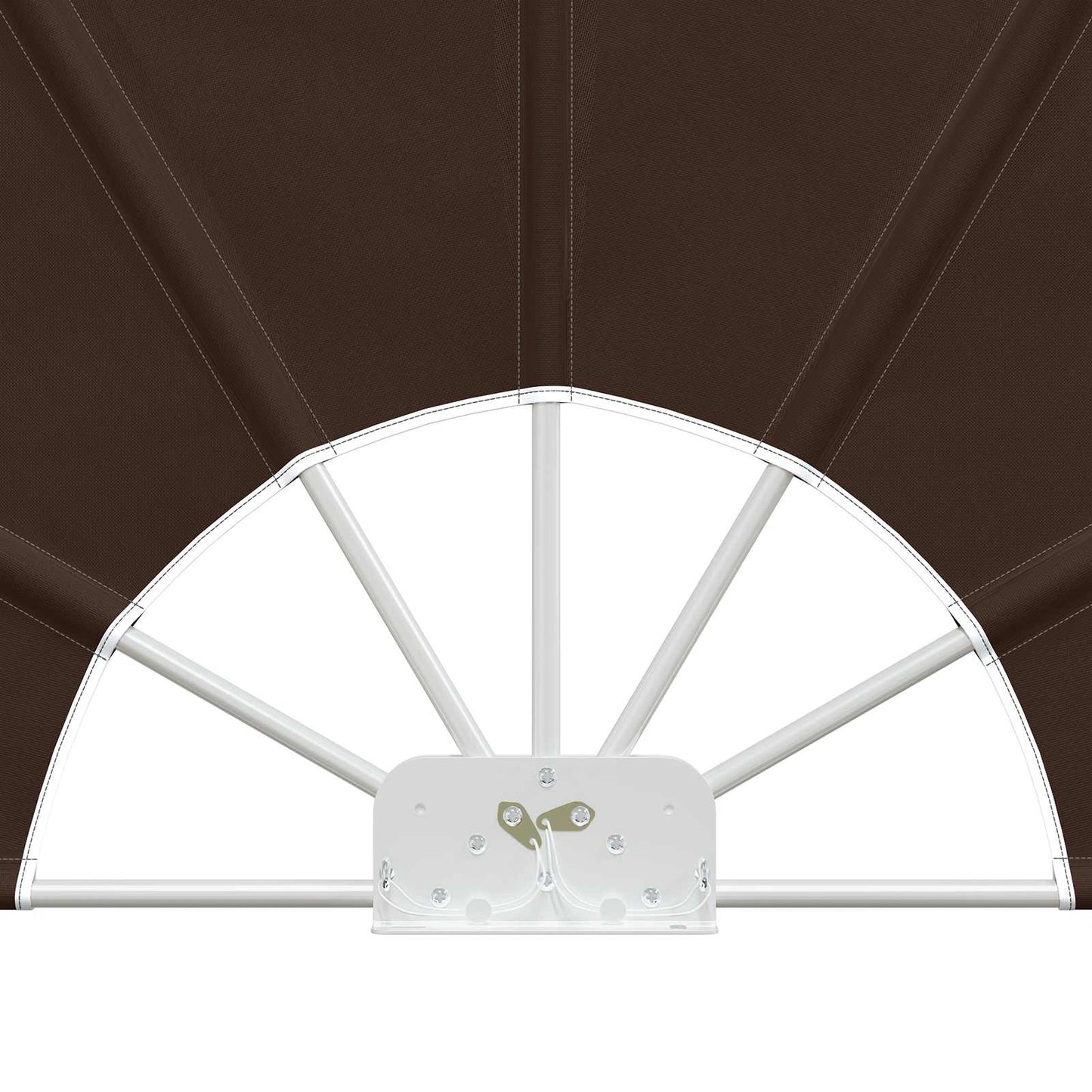 Balcony Privacy Screen Ø 400 cm Polyester Brown