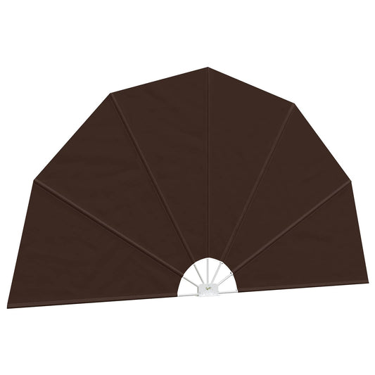 Balcony Privacy Screen Ø 400 cm Polyester Brown