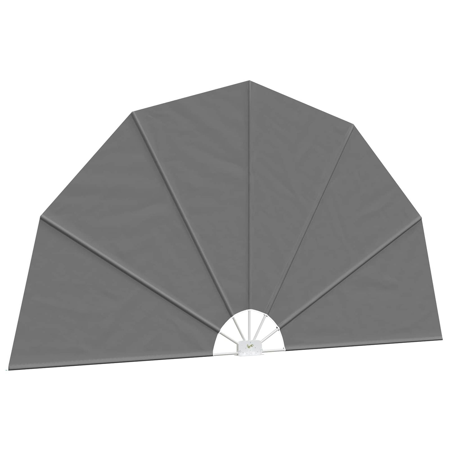 Balcony Privacy Screen Ø 320 cm Polyester Light Grey