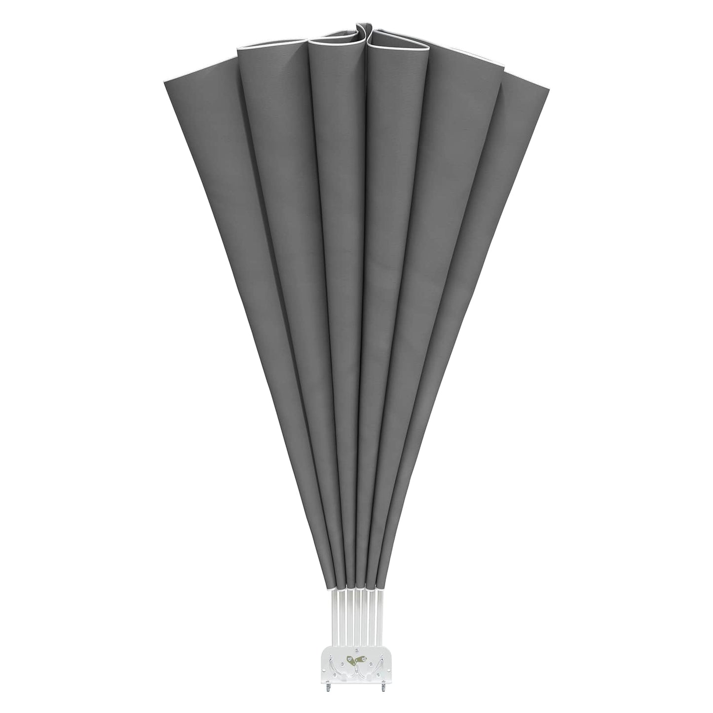 Balcony Privacy Screen Ø 320 cm Polyester Light Grey