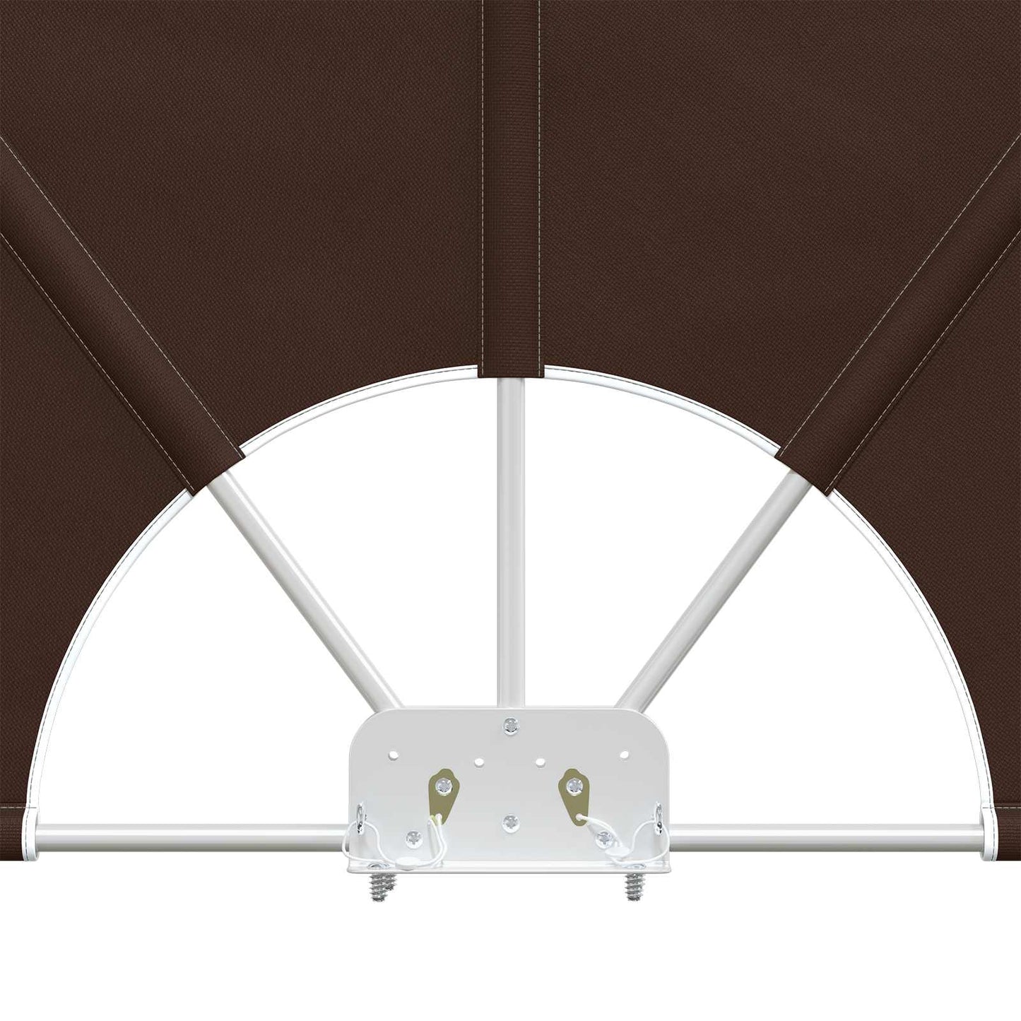 Balcony Privacy Screen 160 x 240 cm Polyester Irregular Brown