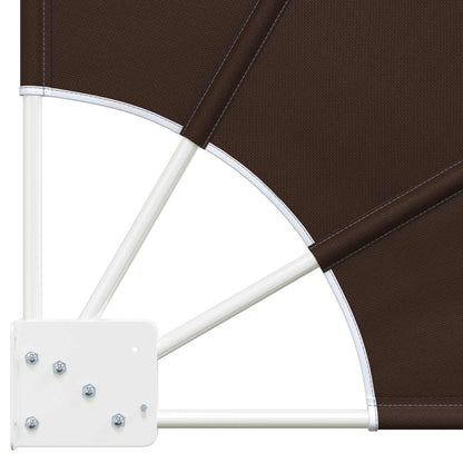 Balcony Privacy Screen 160 x 160 cm Polyester Brown