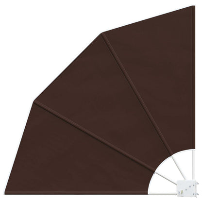 Balcony Privacy Screen 160 x 160 cm Polyester Brown