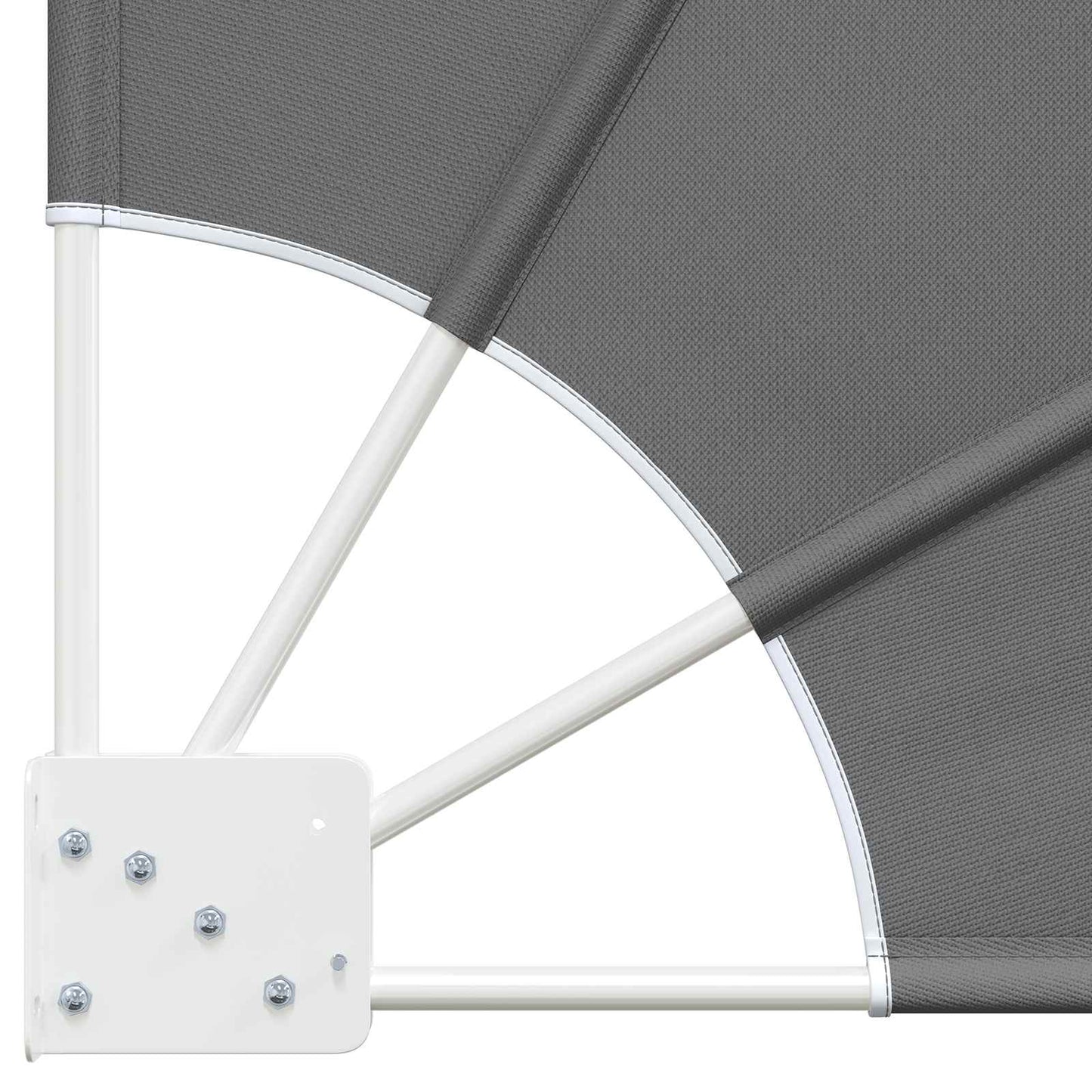 Balcony Privacy Screen 160 x 160 cm Polyester Light Grey