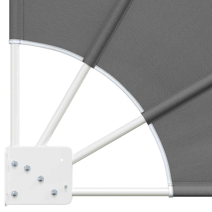 Balcony Privacy Screen 160 x 160 cm Polyester Light Grey
