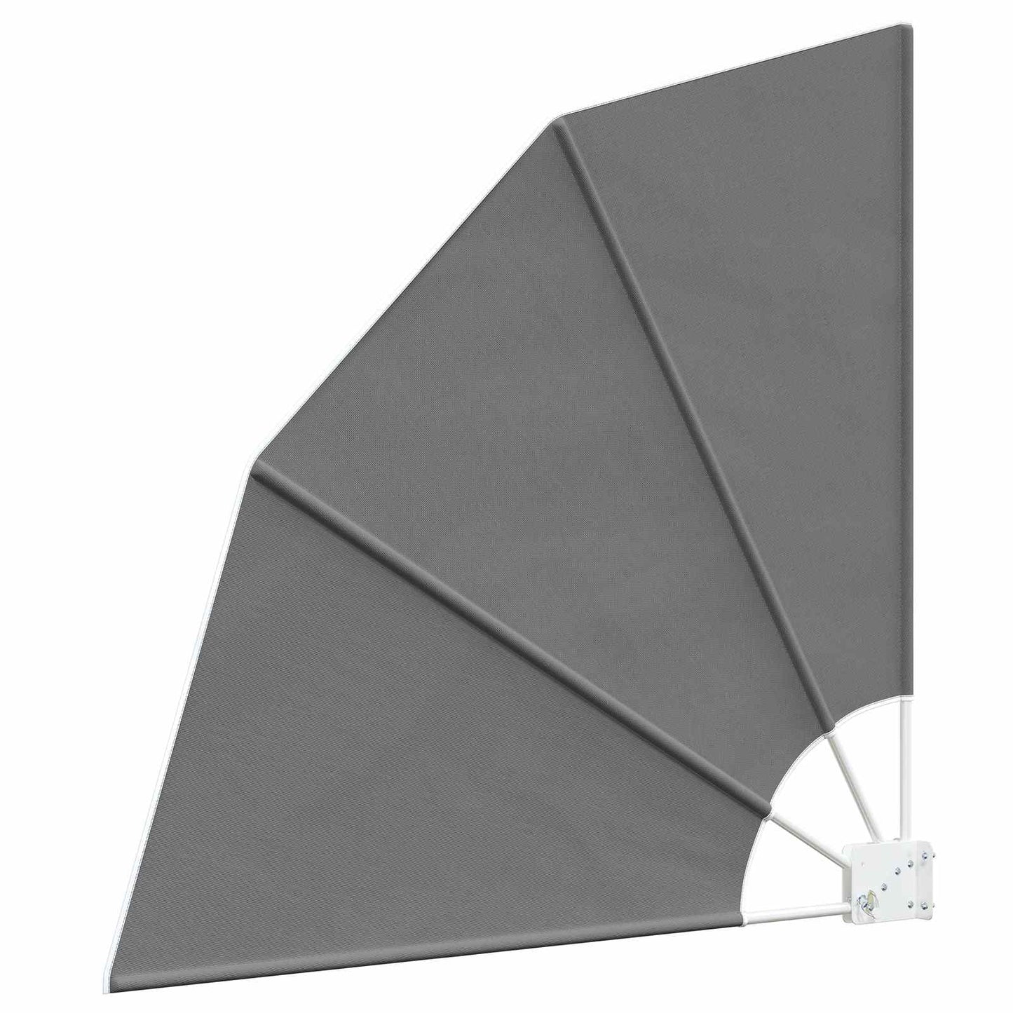 Balcony Privacy Screen 160 x 160 cm Polyester Light Grey
