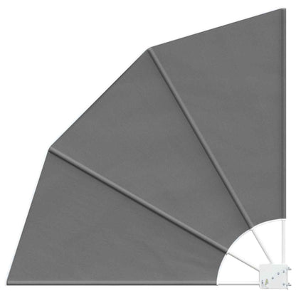 Balcony Privacy Screen 160 x 160 cm Polyester Light Grey