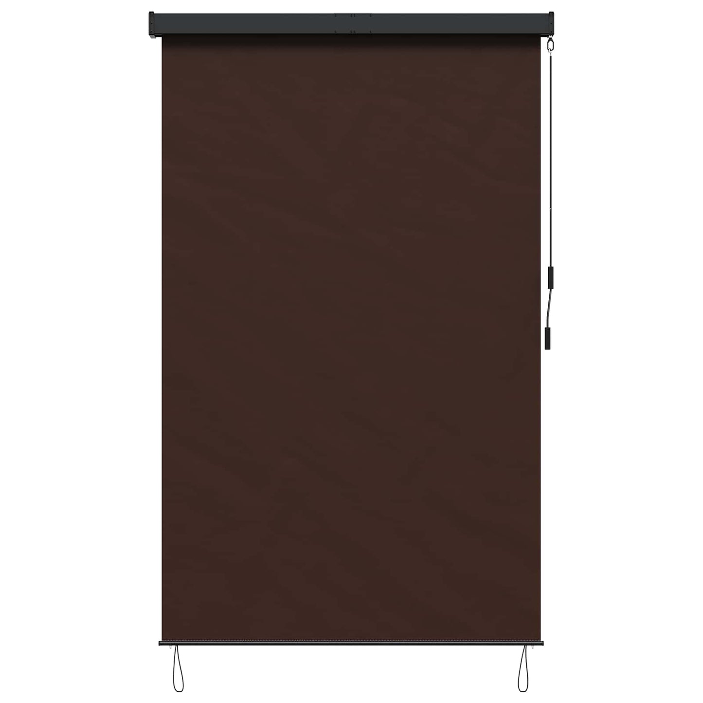 Roller Blind Brown 60 x 250 cm Fabric and Aluminum