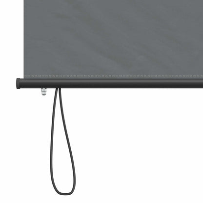 Roller Blind Light Grey 60 x 250 cm Fabric and Aluminum