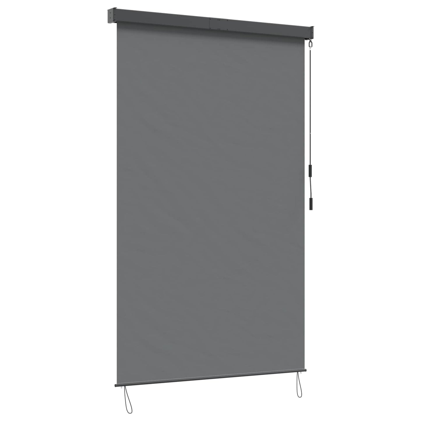 Roller Blind Light Grey 60 x 250 cm Fabric and Aluminum