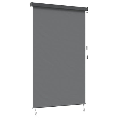 Roller Blind Light Grey 60 x 250 cm Fabric and Aluminum
