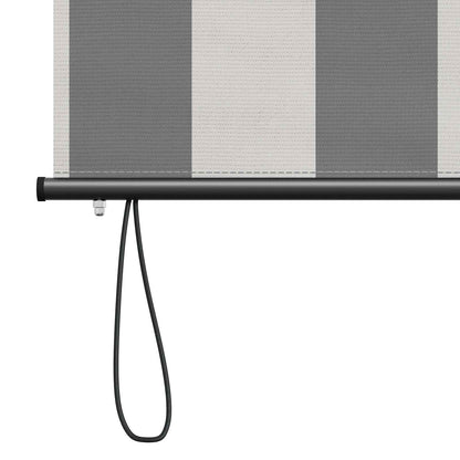 Roller Blind Anthracite and White 60 x 250 cm