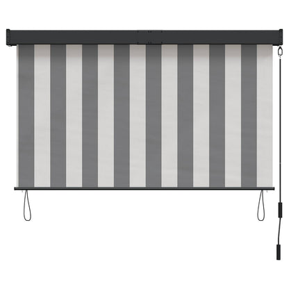 Roller Blind Anthracite and White 60 x 250 cm