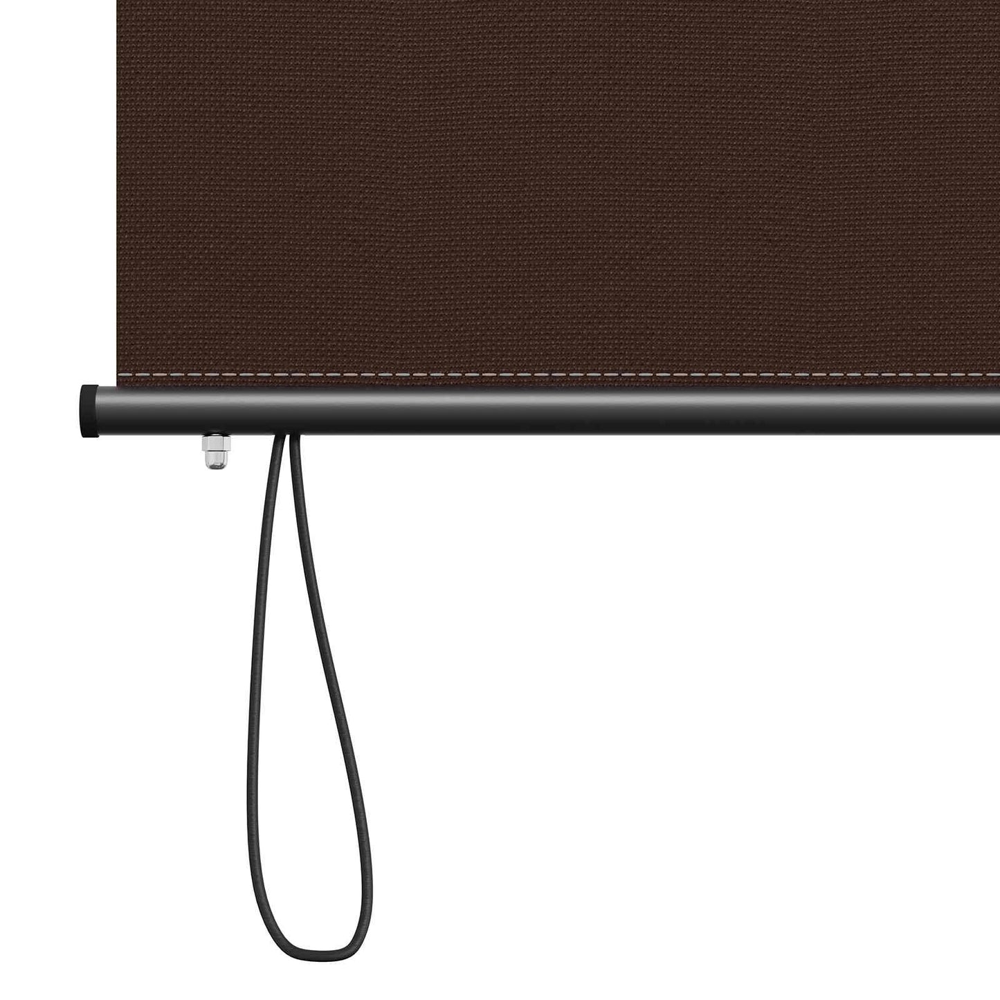 Roller Blind Brown 80 x 250 cm Fabric and Aluminum