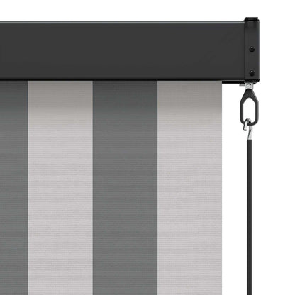 Roller Blind Anthracite and White 80 x 250 cm