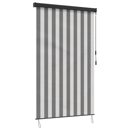 Roller Blind Anthracite and White 120 x 250 cm