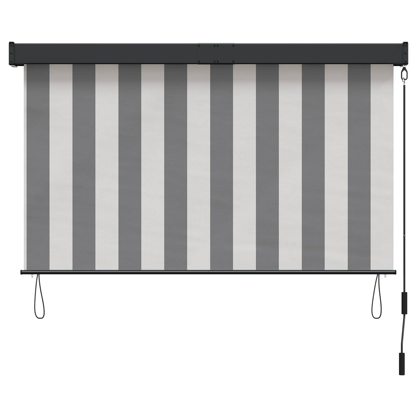 Roller Blind Anthracite and White 120 x 250 cm
