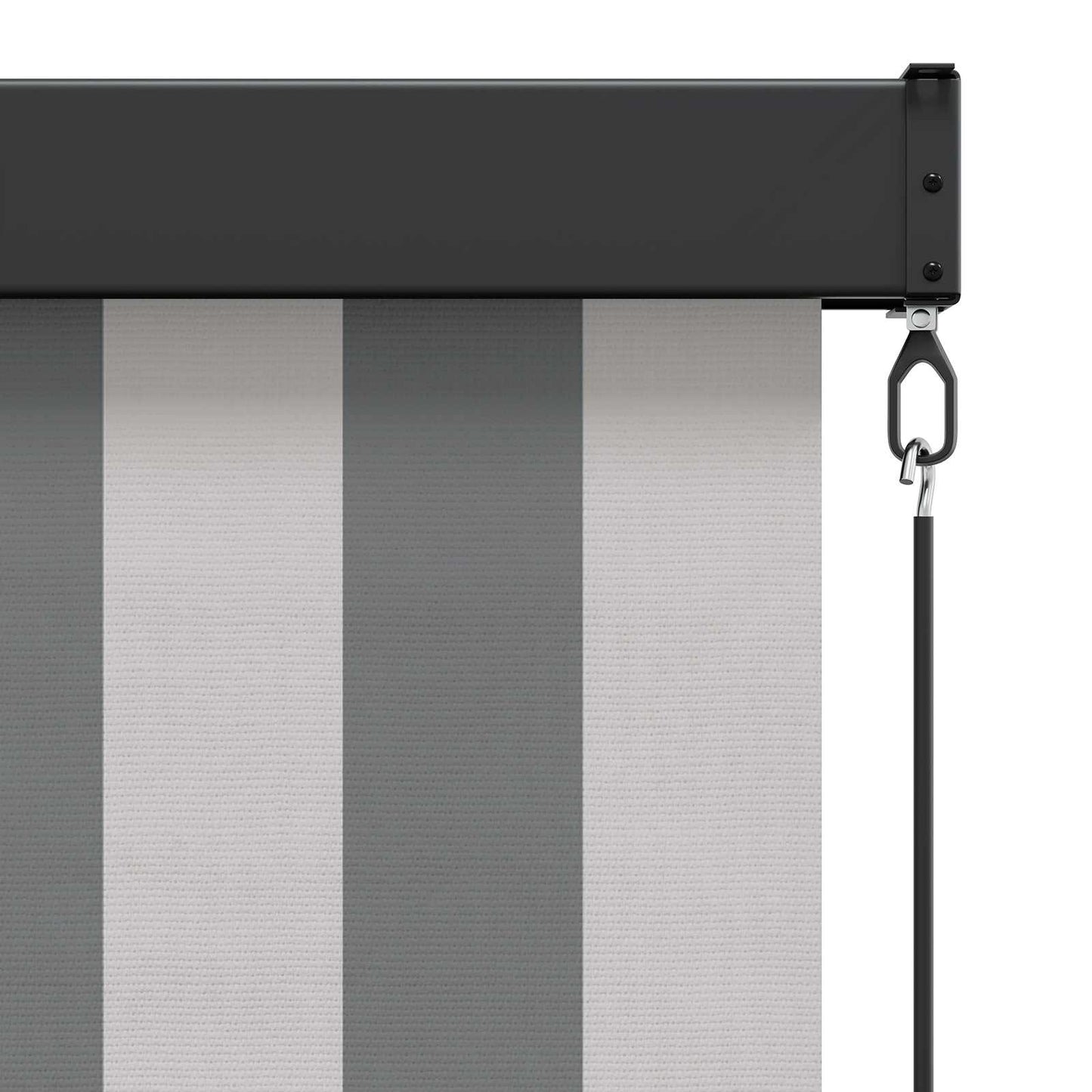 Roller Blind Anthracite and White 160 x 250 cm