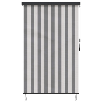 Roller Blind Anthracite and White 160 x 250 cm