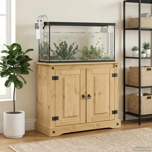 Aquarium Stand CORONA Brown 81.5 x 37 x 73 cm 250 kg