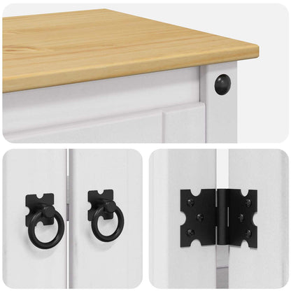 Aquarium Stand CORONA White and Brown 81.5 x 37 x 73 cm 250 kg
