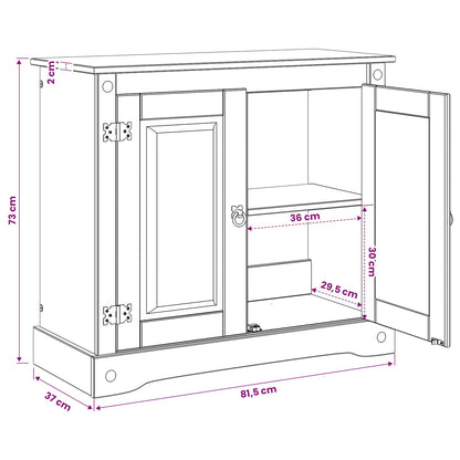 Aquarium Stand CORONA White and Brown 81.5 x 37 x 73 cm 250 kg