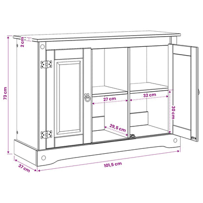 Aquarium Stand CORONA Brown 101.5 x 37 x 73 cm 300 kg