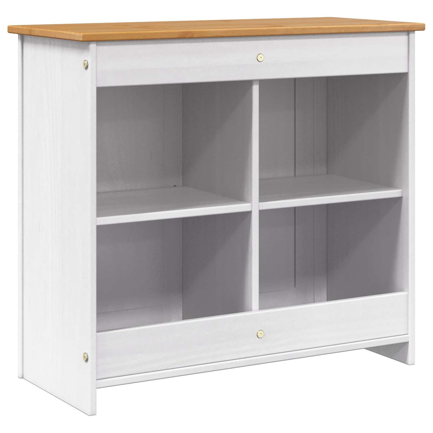 Aquarium Stand PANAMA White and Brown 81 x 36 x 73 cm 250 kg