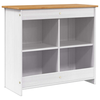 Aquarium Stand PANAMA White and Brown 81 x 36 x 73 cm 250 kg
