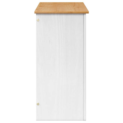 Aquarium Stand PANAMA White and Brown 81 x 36 x 73 cm 250 kg
