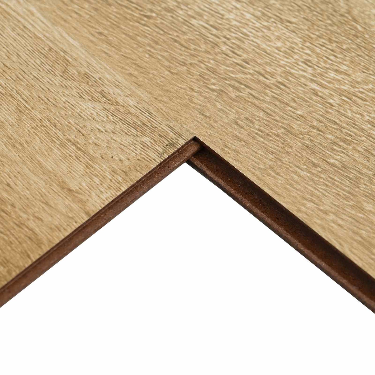 Laminate Flooring 15 pcs Rustic Brown 101 x 20 x 0.8 cm