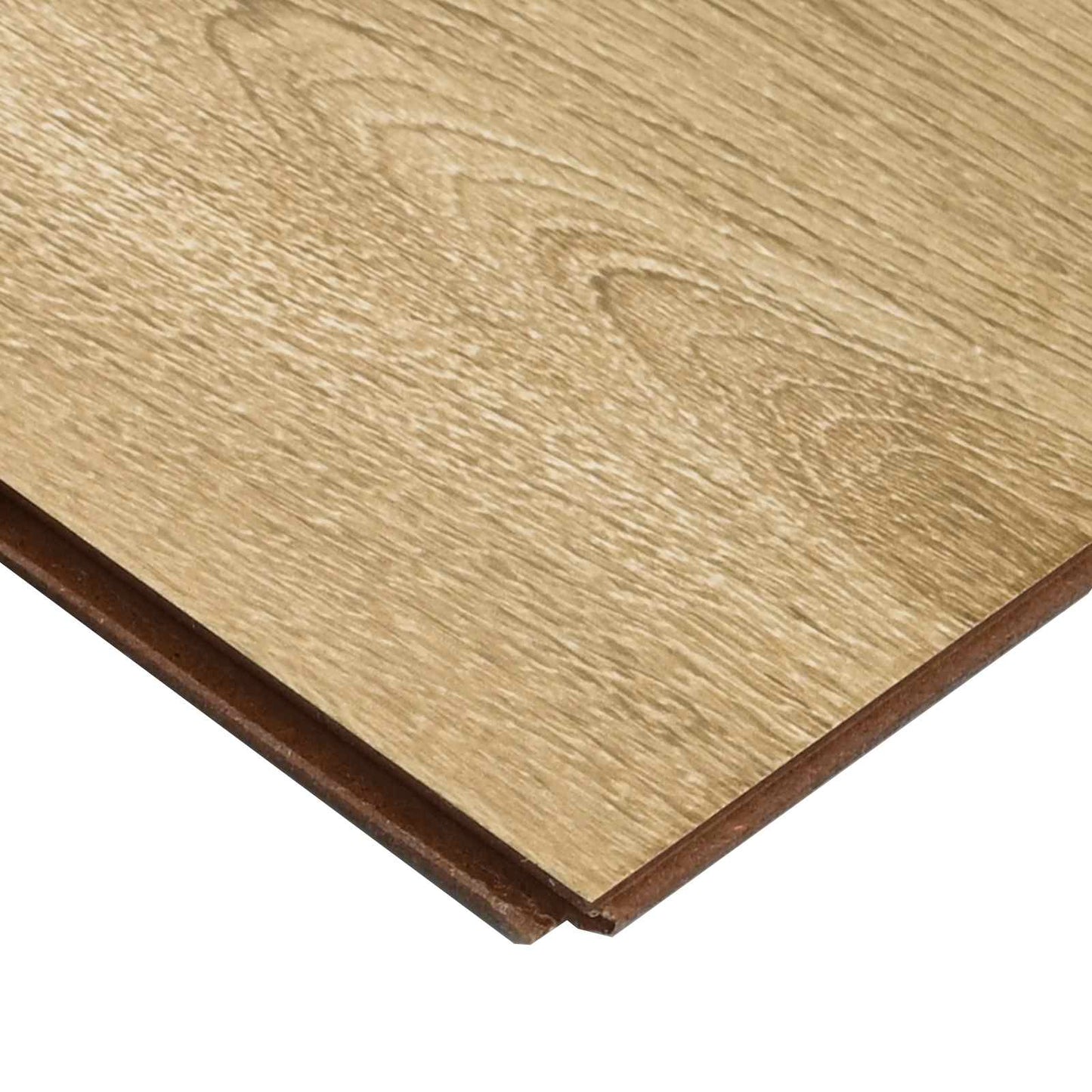 Laminate Flooring 15 pcs Rustic Brown 101 x 20 x 0.8 cm