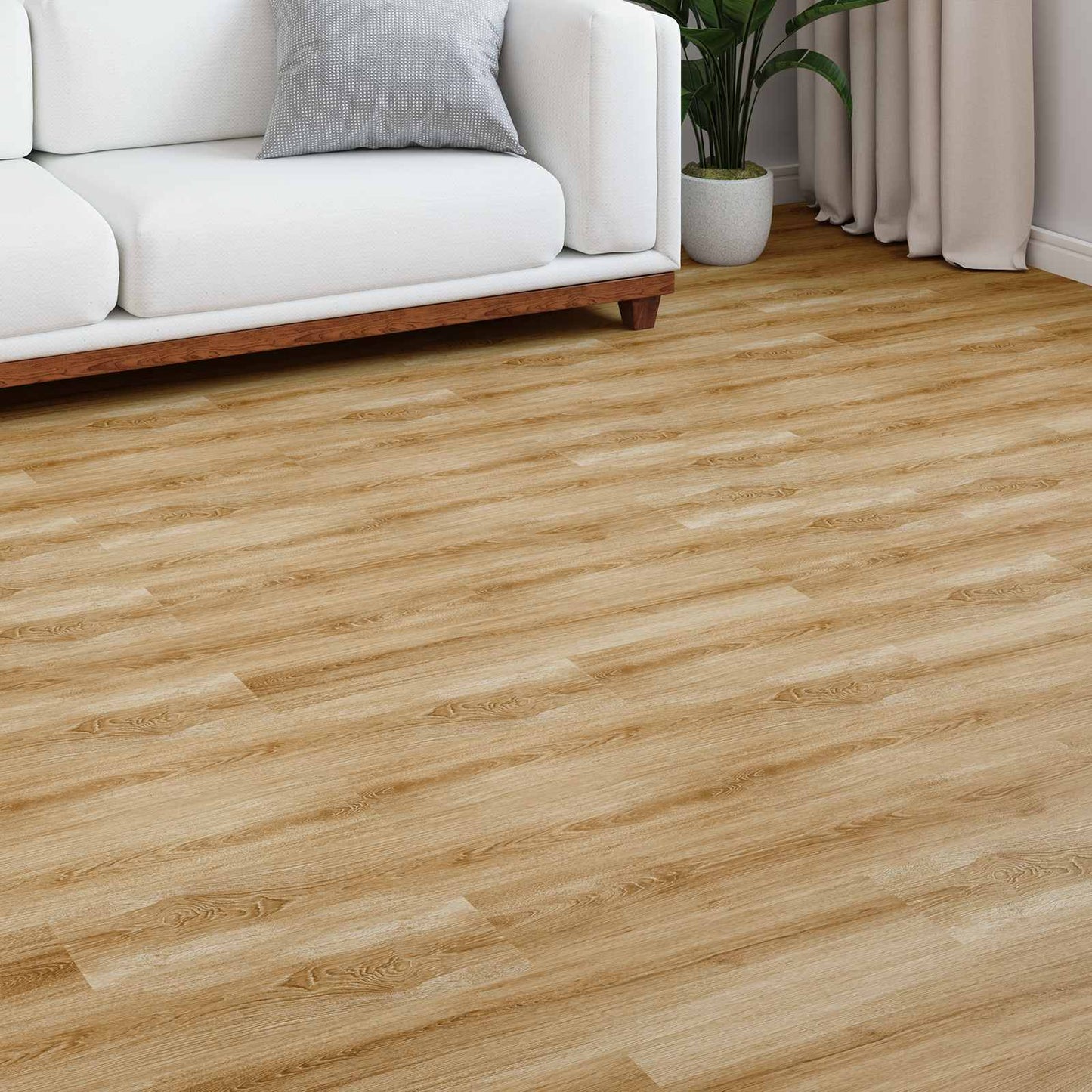Laminate Flooring 15 pcs Rustic Brown 101 x 20 x 0.8 cm