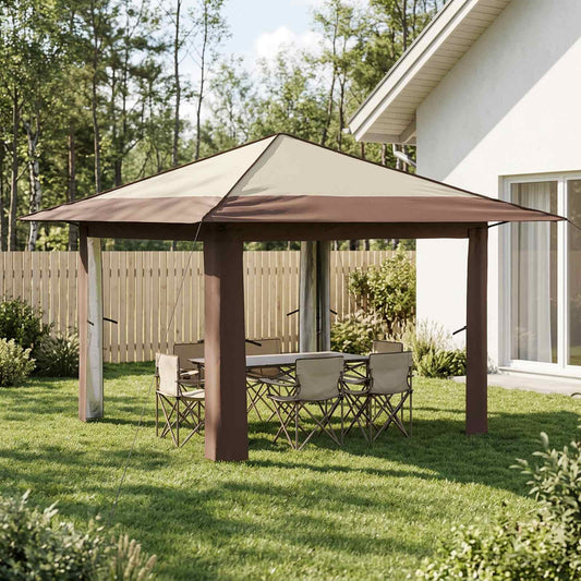 Gazebo without Sidewall Cream and Brown