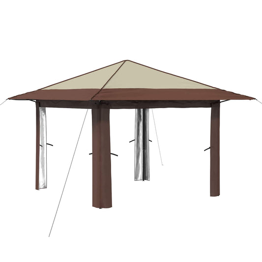 Gazebo without Sidewall Cream and Brown