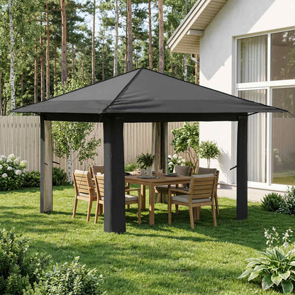 Gazebo without Sidewall Light Grey and Anthracite