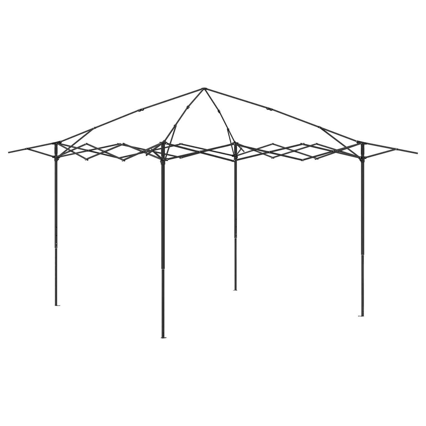Gazebo without Sidewall 3.3 x 3.3 m Cream and Anthracite