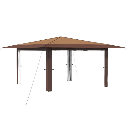 Gazebo without Sidewall 4 x 4 m Beige and Brown