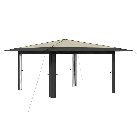 Gazebo without Sidewall 4 x 4 m Cream and Anthracite