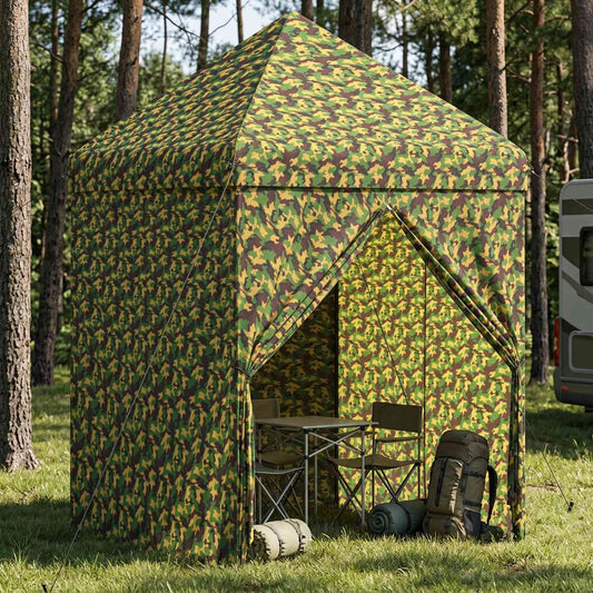 Canopy Tent with 4 Sidewalls 2 x 2 m Army Camouflage