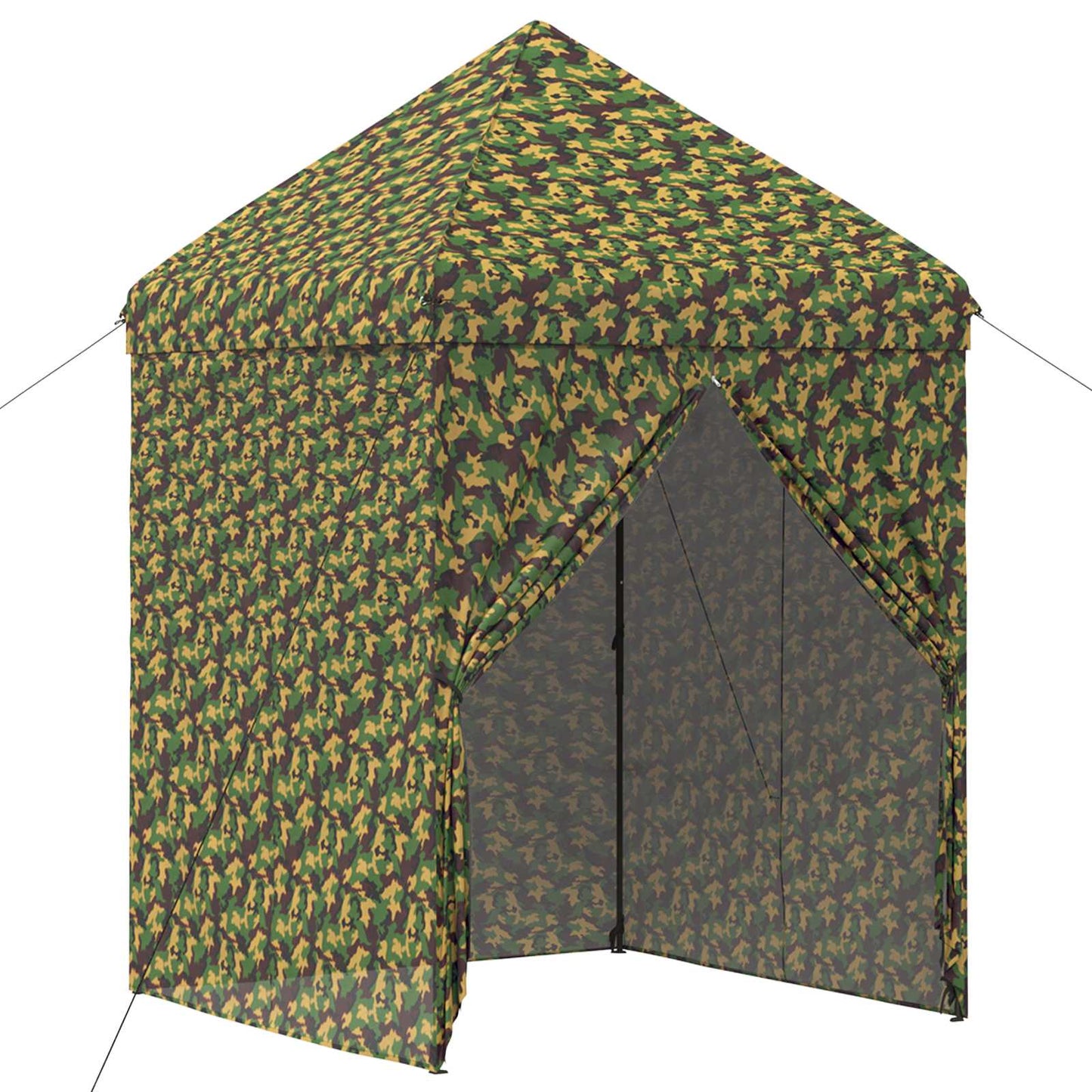 Canopy Tent with 4 Sidewalls 3 x 3 m Army Camouflage