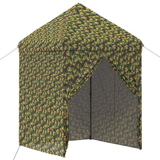 Canopy Tent with 4 Sidewalls 2.9 x 2.9 m Army Camouflage