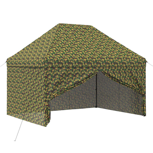 Canopy Tent with 4 Sidewalls 2.9 x 4.3 m Army Camouflage