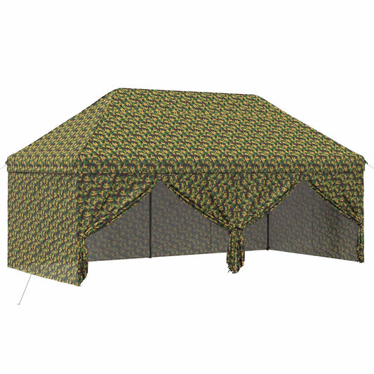 Canopy Tent with 4 Sidewalls 2.9 x 5.8 m Army Camouflage