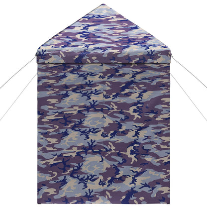 Pop-up Gazebo with 4 Sidewalls 2 x 2 m Blue Camouflage