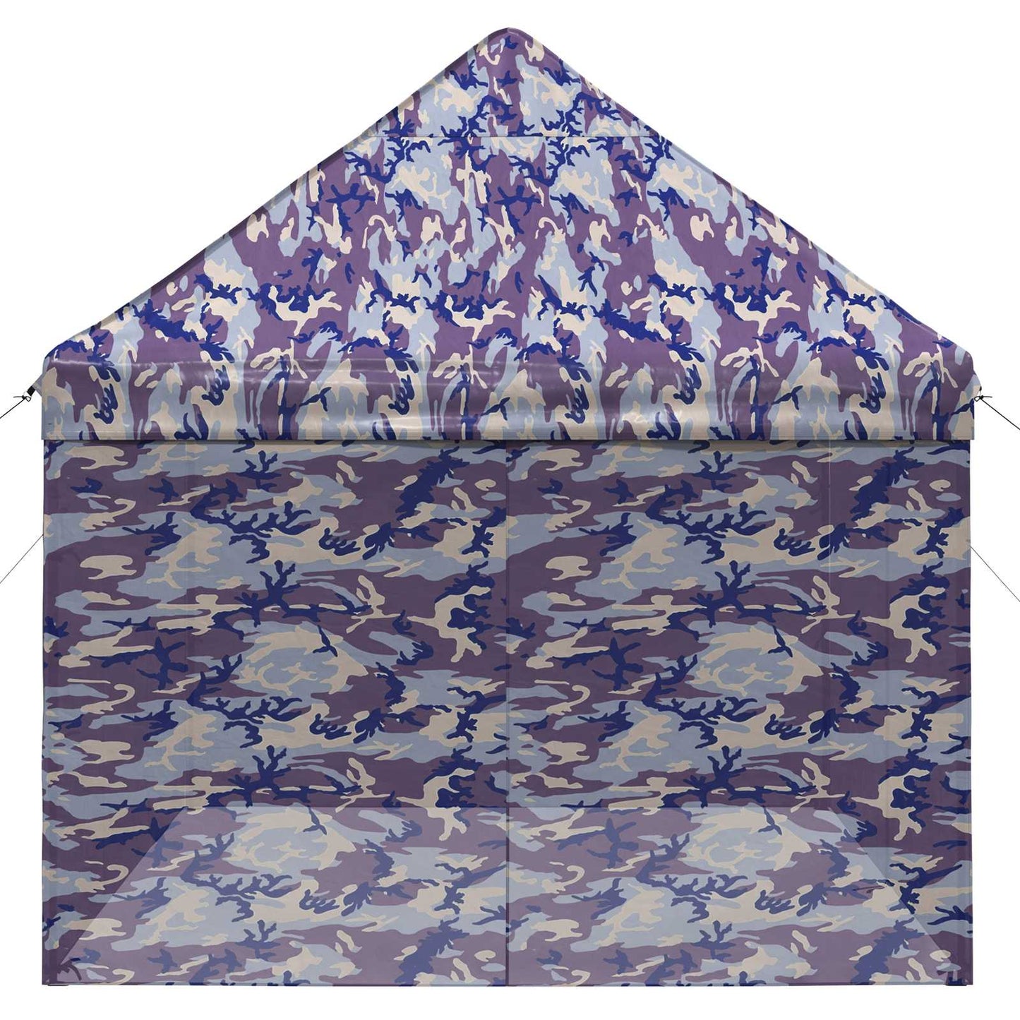 Pop-up Gazebo with 4 Sidewalls 2.95 x 4.1 m Blue Camouflage