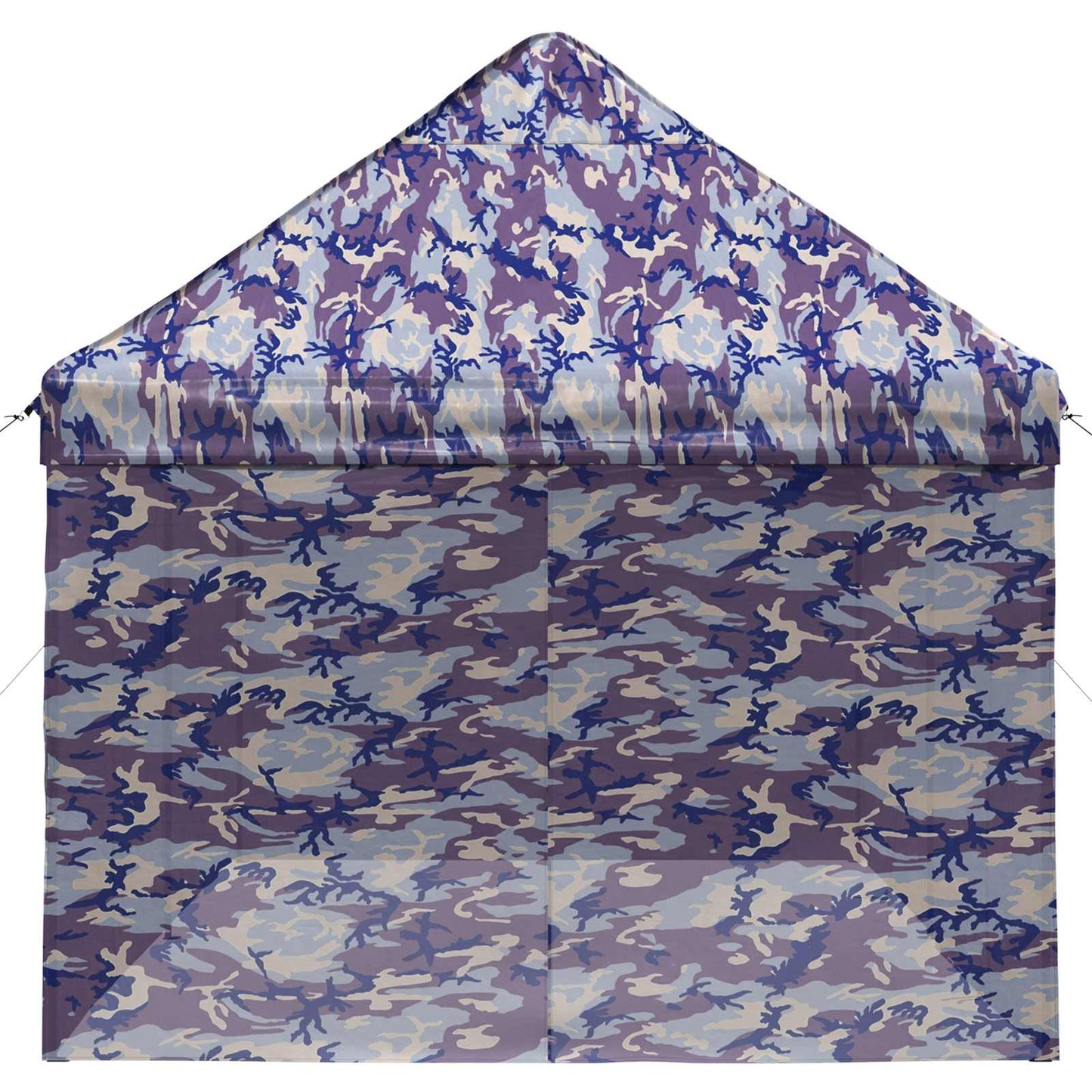 Pop-up Gazebo with 4 Sidewalls 3 x 6 m Blue Camouflage